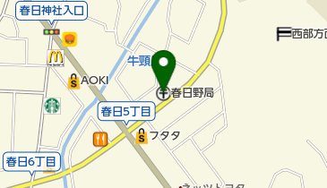 春日野郵便局の地図画像
