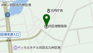 苅田港簡易郵便局の地図画像