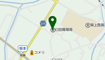 臼田簡易郵便局の地図画像