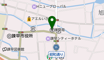 諫早郵便局の地図画像