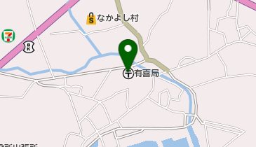 有喜郵便局の地図画像