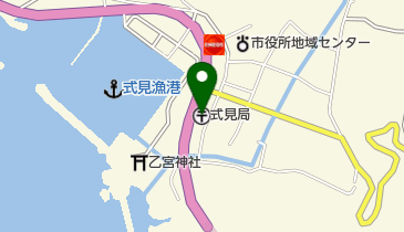 式見郵便局の地図画像