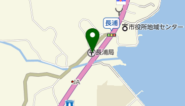 長浦郵便局の地図画像