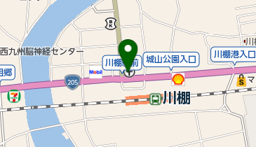 川棚郵便局の地図画像