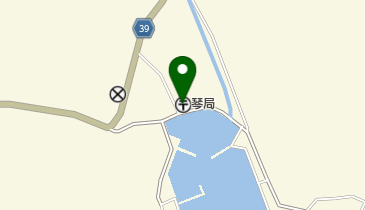 琴郵便局の地図画像