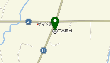 二本楠郵便局の地図画像