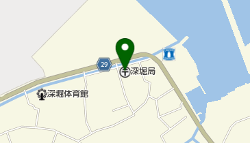 深堀郵便局の地図画像