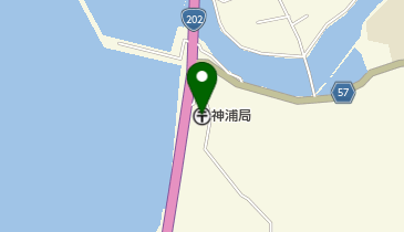 神浦郵便局の地図画像