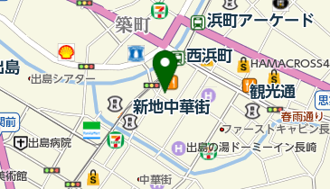 長崎銅座町郵便局の地図画像