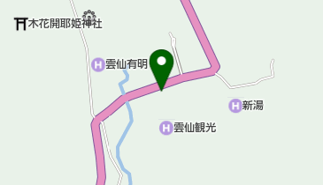 雲仙郵便局の地図画像