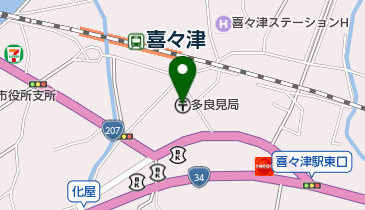 多良見郵便局の地図画像