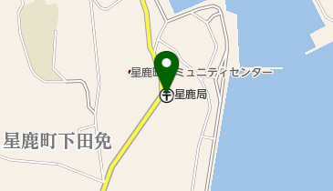 星鹿郵便局の地図画像