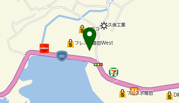 福田郵便局の地図画像