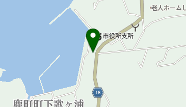 鹿町郵便局の地図画像