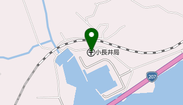 小長井郵便局の地図画像