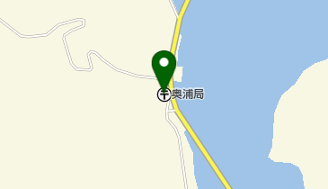 奥浦郵便局の地図画像