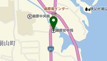 島原安中郵便局の地図画像