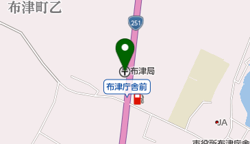 布津郵便局の地図画像