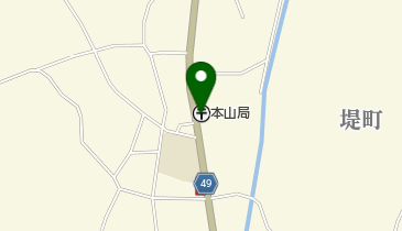 本山郵便局の地図画像