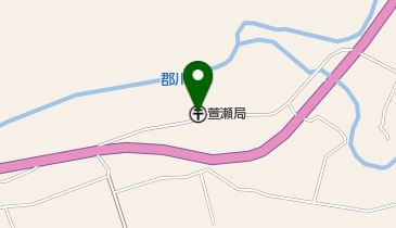 萱瀬郵便局の地図画像