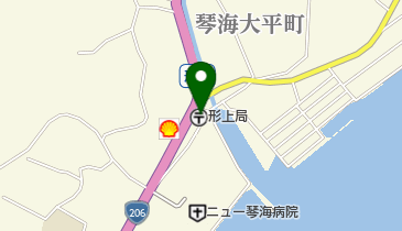 形上郵便局の地図画像