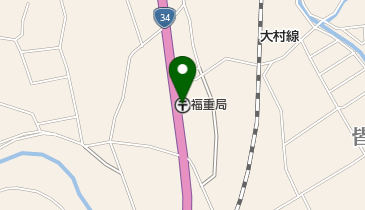 福重郵便局の地図画像