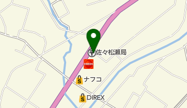 佐々松瀬郵便局の地図画像