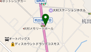 大村杭出津郵便局の地図画像