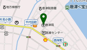 唐津郵便局の地図画像