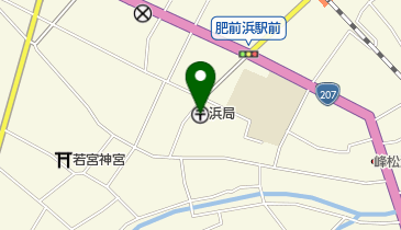 浜郵便局の地図画像