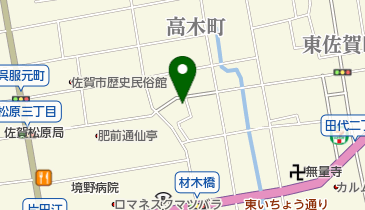 佐賀柳町郵便局の地図画像