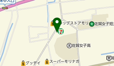 佐賀道祖元郵便局の地図画像