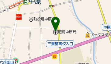 肥前中原郵便局の地図画像