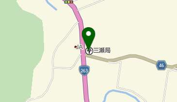 三瀬郵便局の地図画像