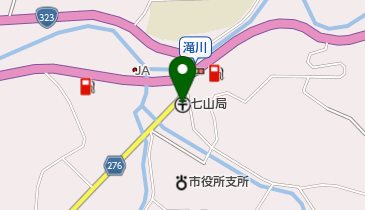 七山郵便局の地図画像