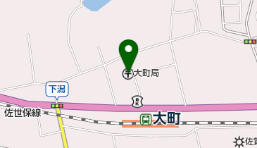 大町郵便局の地図画像