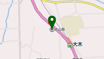 大山郵便局の地図画像