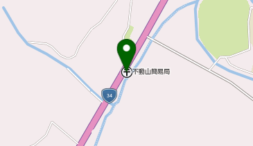 不動山簡易郵便局の地図画像