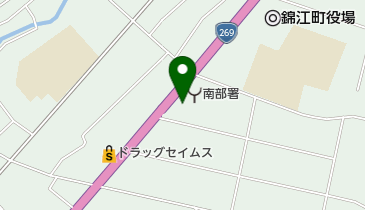 大根占郵便局の地図画像