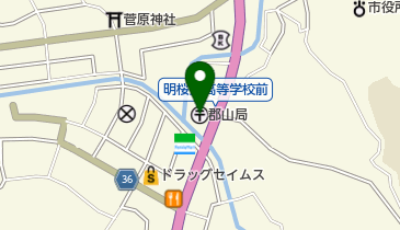 郡山郵便局の地図画像