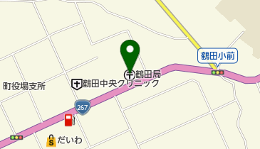 鶴田郵便局の地図画像