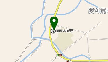 薩摩本城郵便局の地図画像