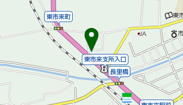東市来長里郵便局の地図画像
