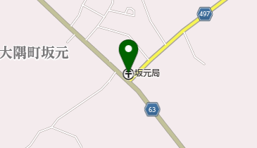 坂元郵便局の地図画像