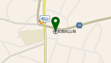 知覧松山郵便局の地図画像