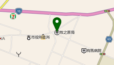 牧之原郵便局の地図画像