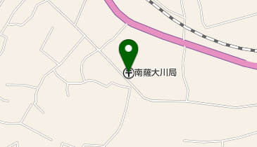 南薩大川郵便局の地図画像