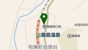 霧島西口郵便局の地図画像