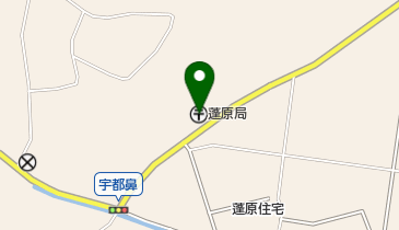 蓬原郵便局の地図画像
