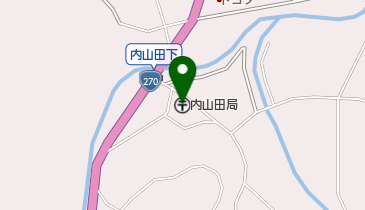 内山田郵便局の地図画像